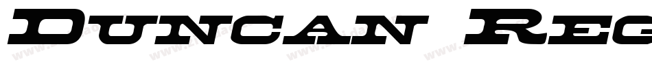 Duncan Regular字体转换